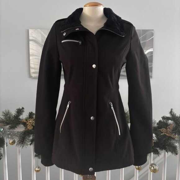 Black Military Style Coat, Jessica Simpson, Size S - Picture 11 of 13